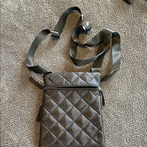Quilted Crossbody Bag in Black